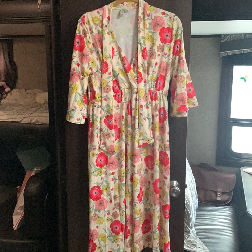 ASOS Womens size 12 70s vibe floral print dress
